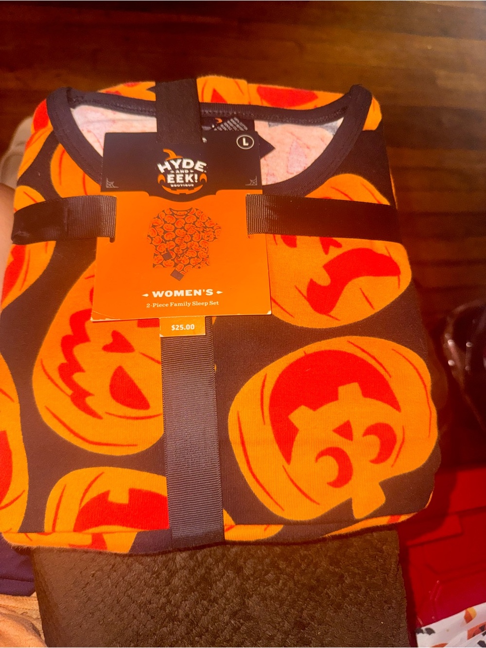 Women's Orange Pumpkin Halloween Sleep